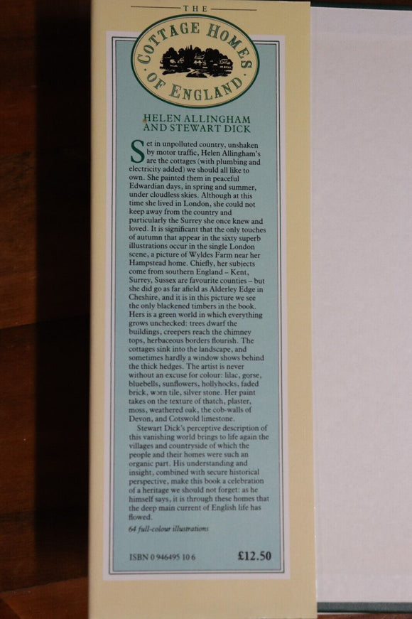 1986 The Cottage Homes Of England British Architecture Reference Book
