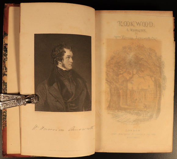 1836 Rookwood: A Romance W. Harrison Ainsworth Antiquarian British Fiction Book