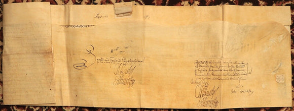 1712 Indenture Conveyance English Legal Document Manuscript Vellum Lease 11th