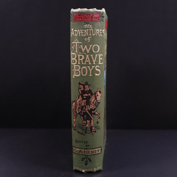 c1890 Adventures Of Two Brave Boys by G.A. Henty Antique Children's Book