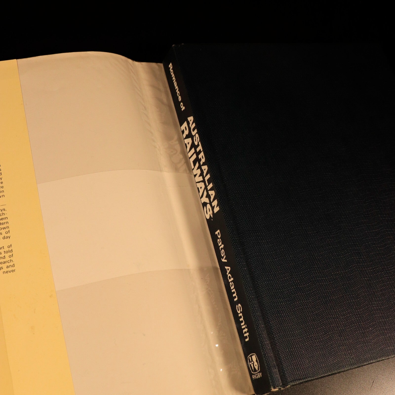1976 Romance Of Australian Railways by Patsy Adam Smith Railway Trains Book