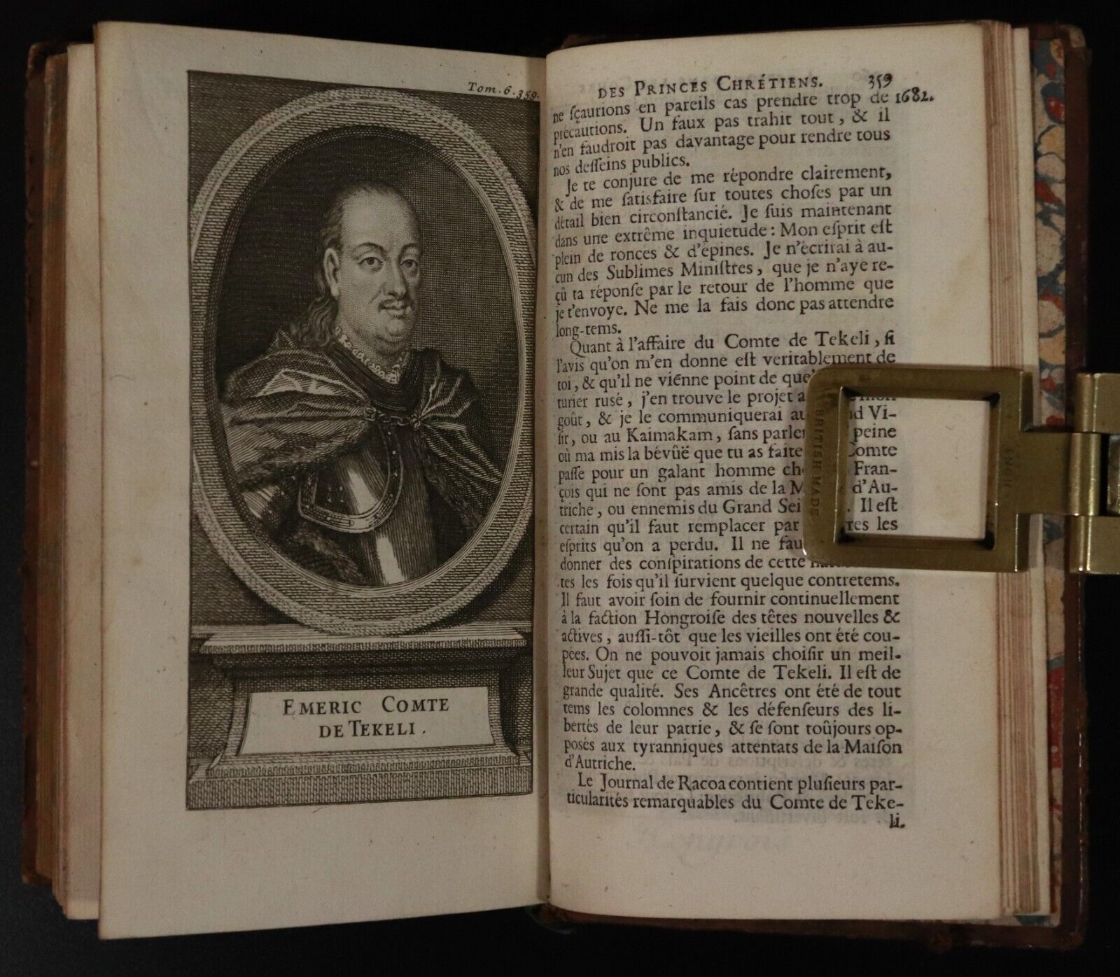 1710 4vol L'Espion dans les Cours des Princes Chretiens French Antiquarian Books