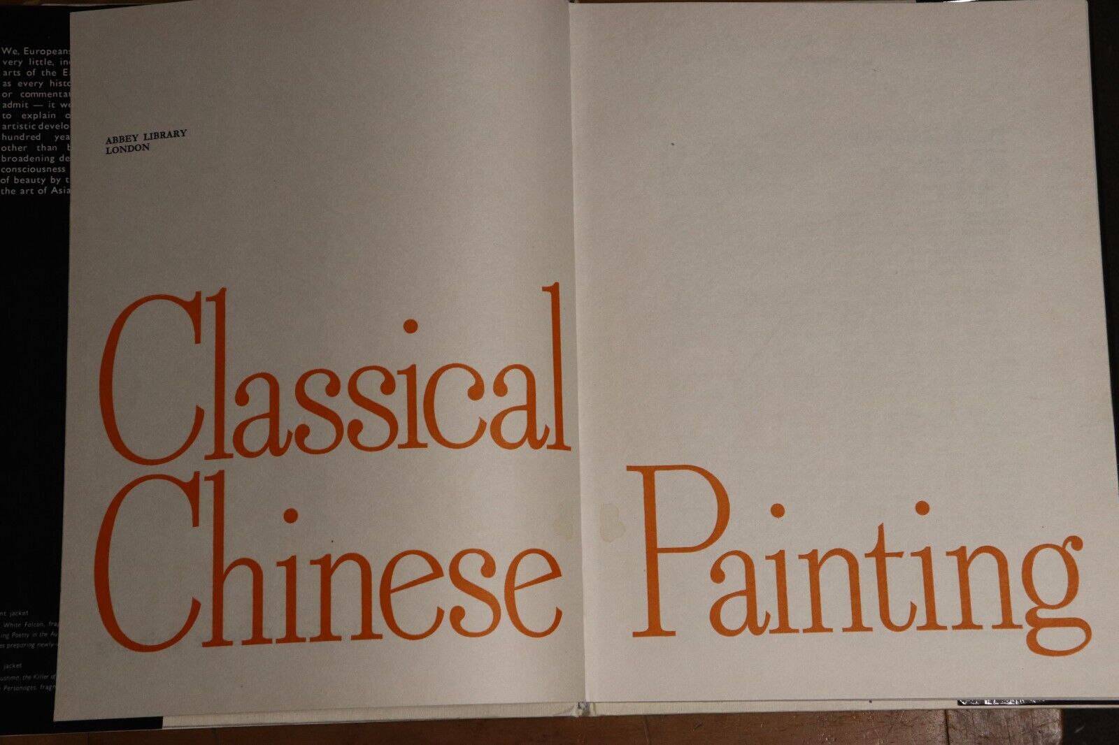 1979 Classical Chinese Painting Abbey Library London Art Reference Book