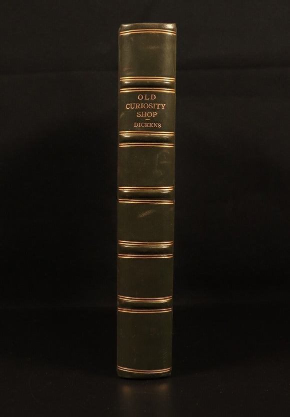 c1930 Old Curiosity Shop Charles Dickens Antique British Fiction Book Fireside