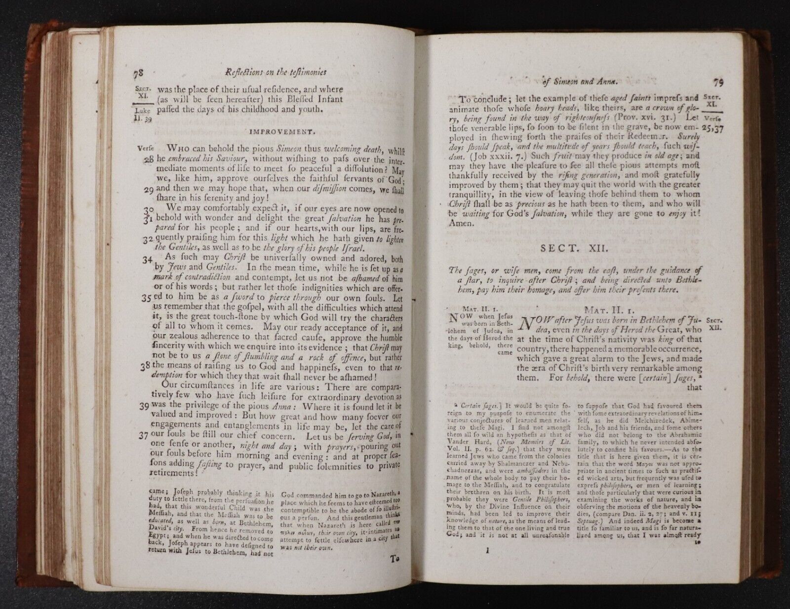 1805 The Family Expositor by P. Doddridge Antiquarian Theology Book Vol 1.