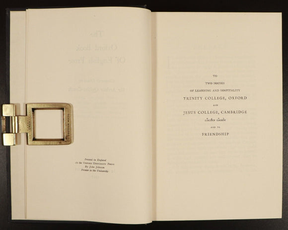 1925 The Oxford Book Of English Prose A. Quiller-Couch Antique Literature Book