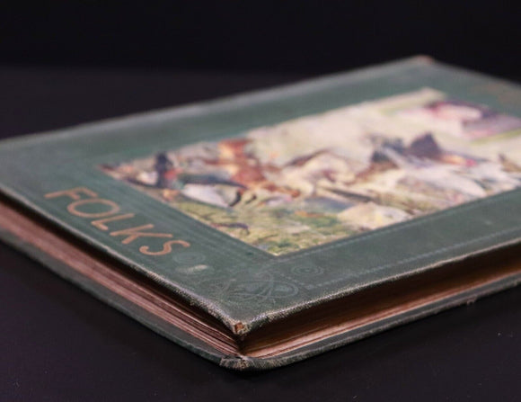 c1910 Funny Folks Antique Children's Book Nelson's Fireside Library Illustrated