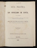 1858 Guía Práctica para los consulados de España Antiquarian History Book Spain-2