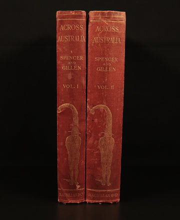 1912 Across Australia by B Spencer & FJ Gillen Antique Australian History Books - 0