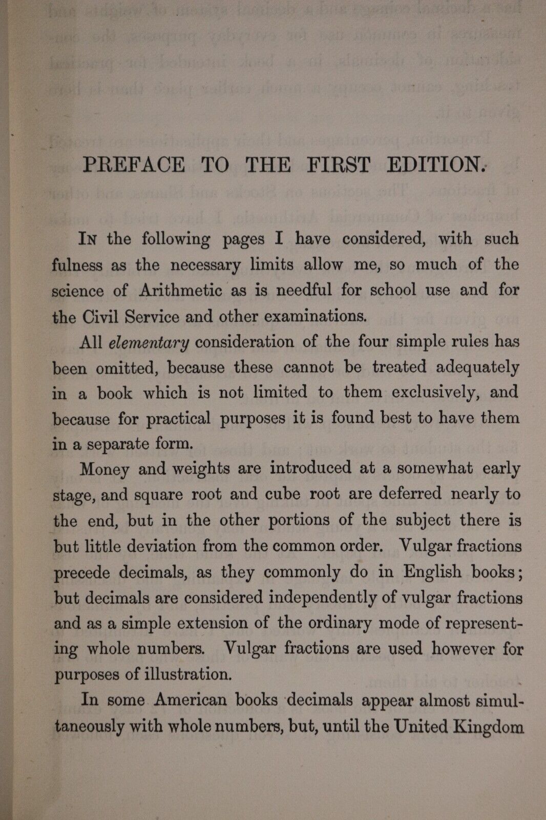 1897 Arithmetic by C Pendlebury Antique Business Mathematics Reference Book