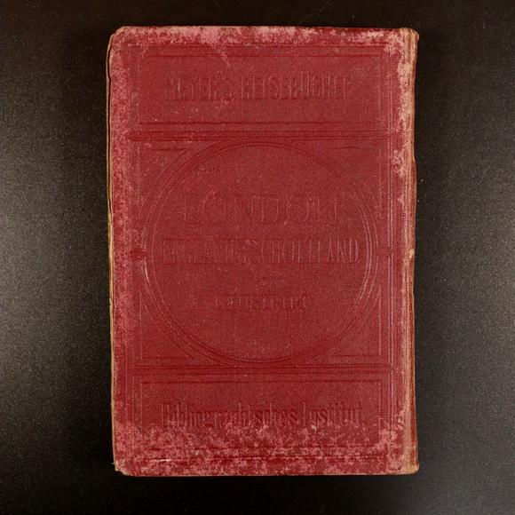 1871 London England und Schottland by Ravenstein Antiquarian Travel Guide w/Maps