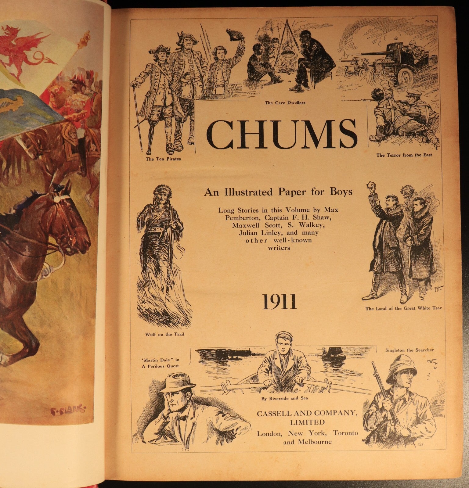 Chums 1911 Illustrated Paper For Boys Antique Illustrated British Childrens Book