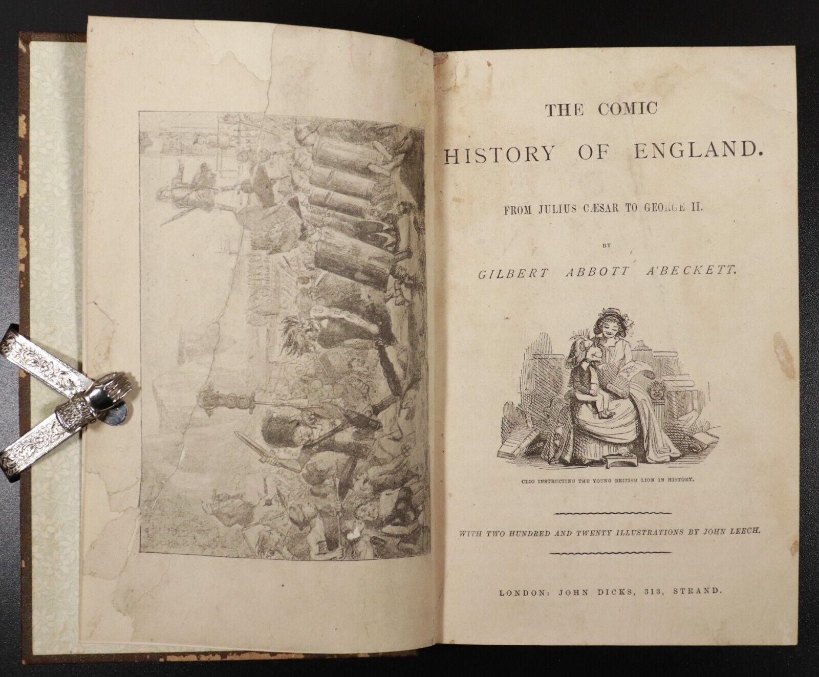 c1895 The Comic History Of England by G.A. A'Beckett Antique History Book