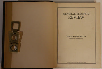 1927 General Electric Review Magazine Antique American Technical Reference Book - 0