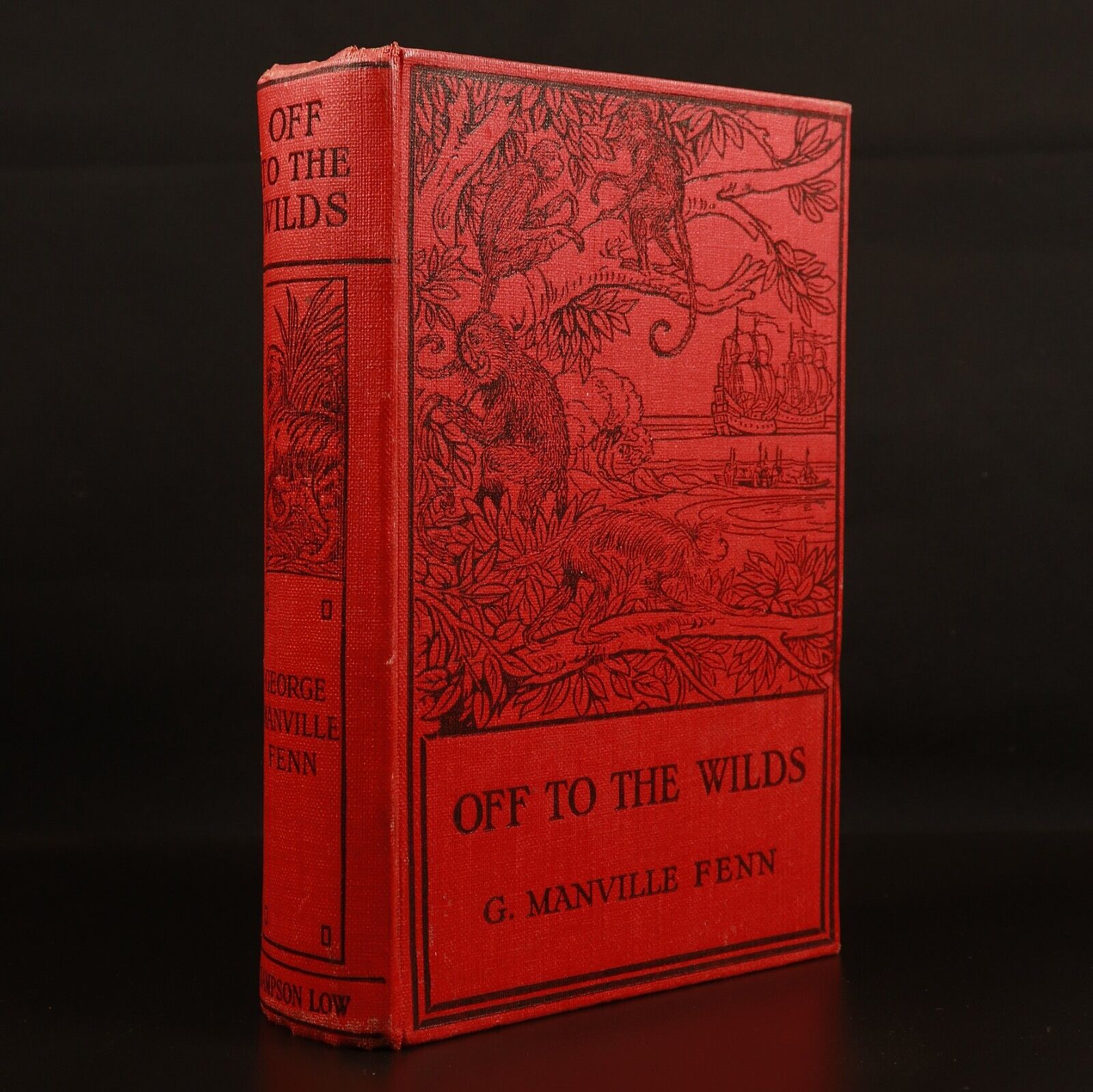 1894 Off To The Wilds by G. Manville Fenn Antique Adventure Fiction Book