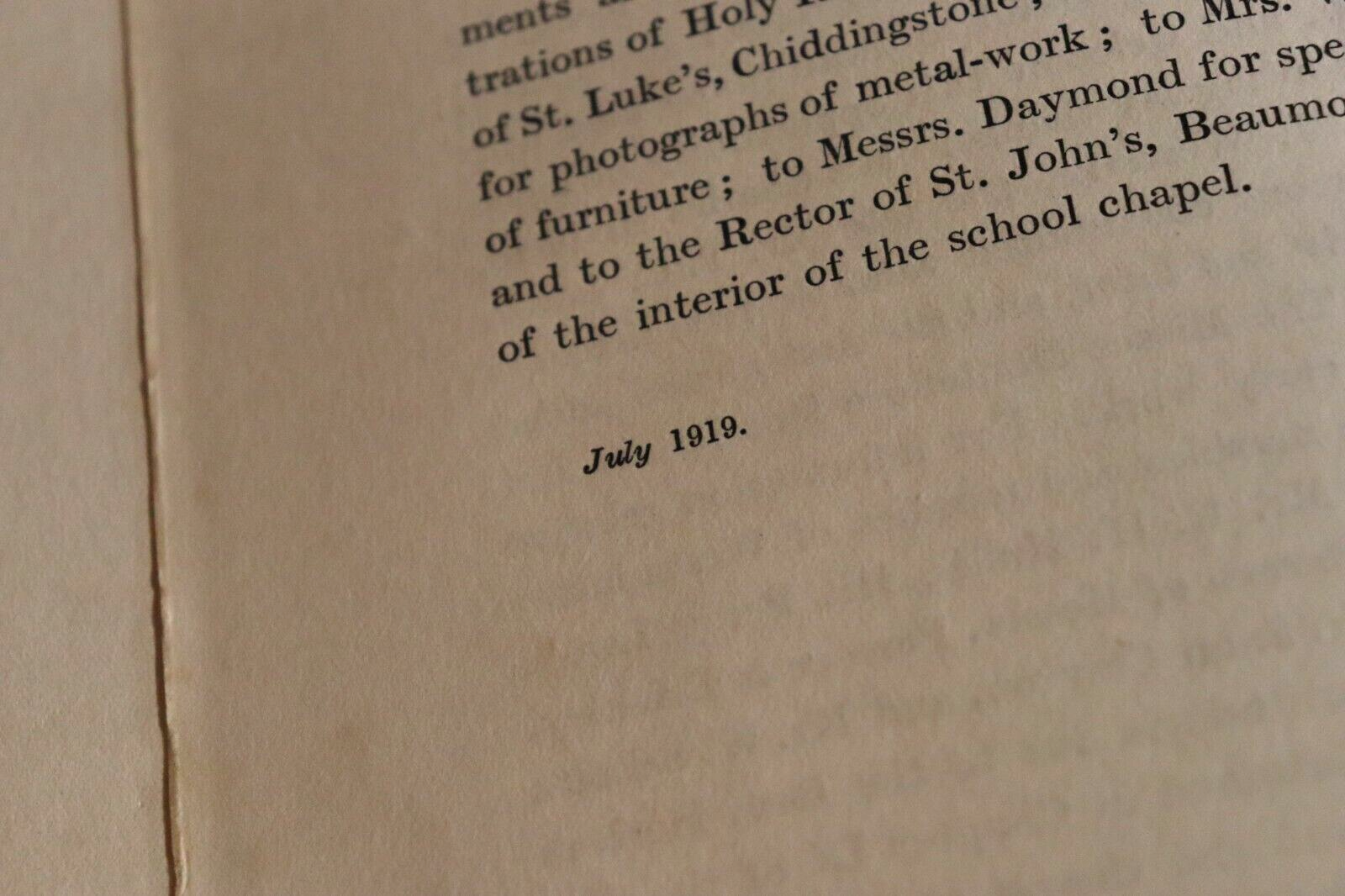 1919 Westminster Cathedral & Its Architect Antique Architecture History Book