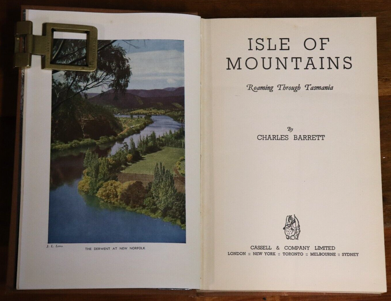 1950 Isle Of Mountains by Chartles Barrett Australian History Book - Tasmania - 0