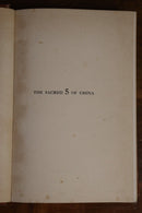 1926 The Sacred 5 Of China by WE Geil Scarce 1st Edition Chinese History Book-9