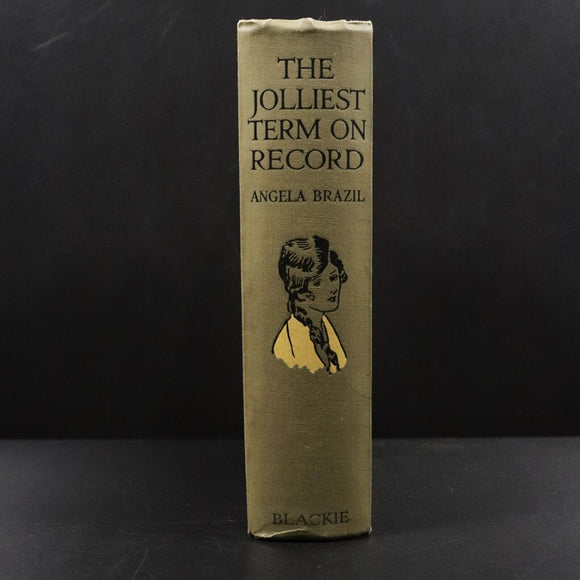 c1920 The Jolliest Term On Record by Angela Brazil Antique Fiction Book B Salmon