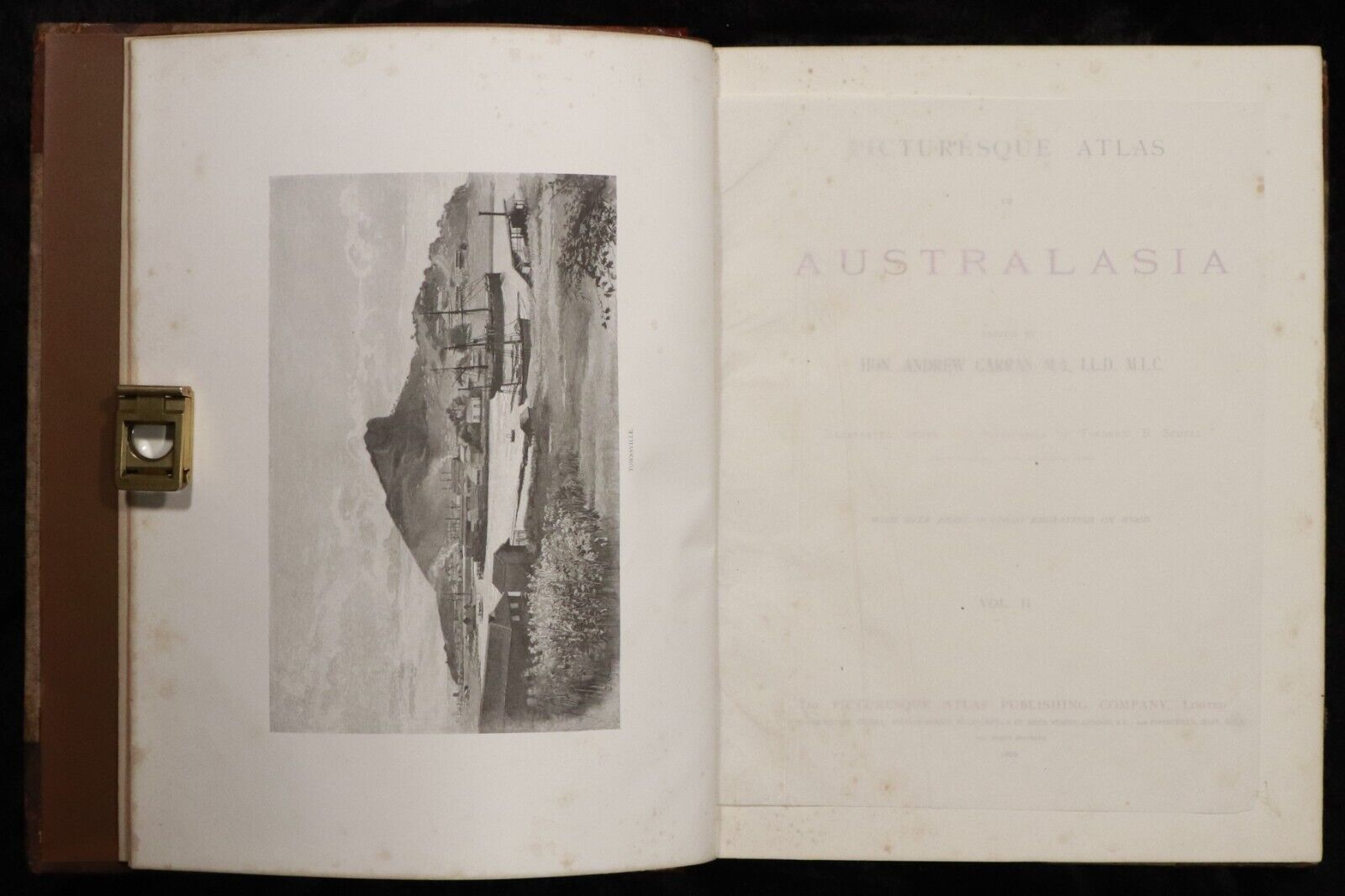 1886 2vol Picturesque Atlas Of Australasia by Andrew Garran w/NSW Railway Map