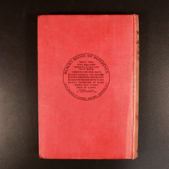 1927 The Writers & Artists Year Book Antique Publishers & Artists Reference Book