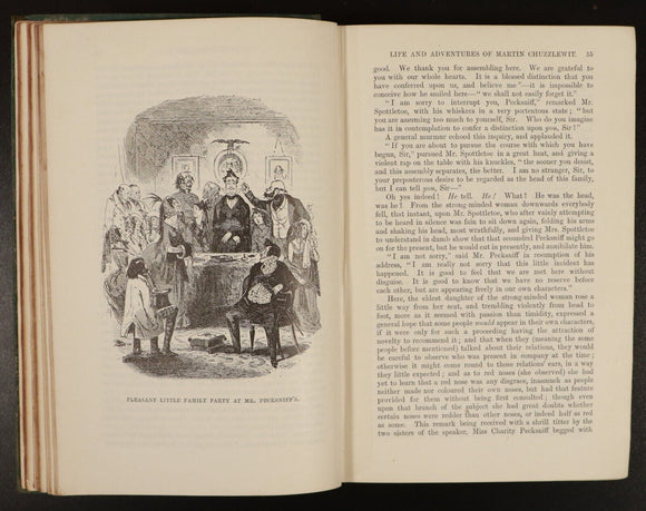 1922 Martin Chuzzlewit by Charles Dickens Antique Classic Literature Book 2