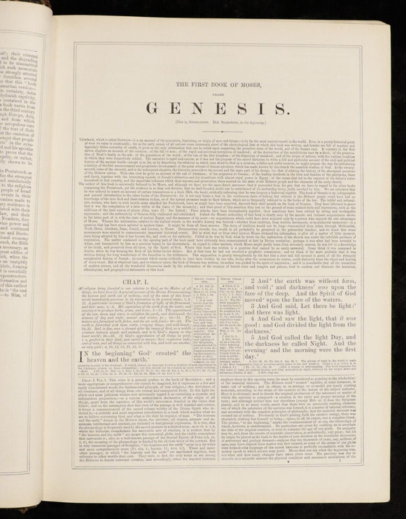 c1860 Commentary On Old Testament + Holy Bible Robert Jamieson Antiquarian Bible