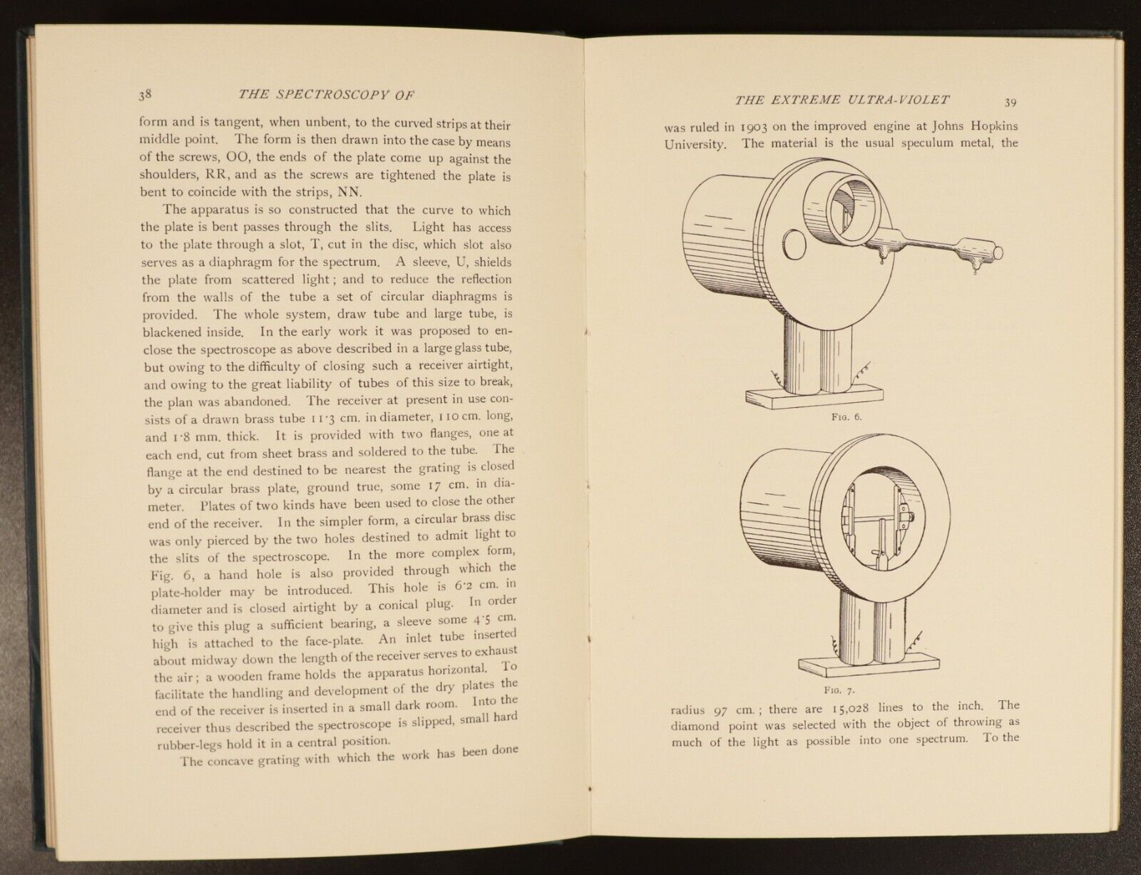 1914 Spectroscopy Of Extreme Ultra Violet Light by T. Lyman Antique Science Book