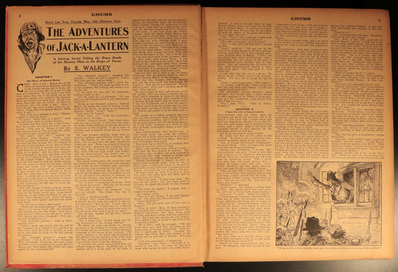 Chums 1922 Illustrated Paper For Boys Antique Illustrated British Childrens Book