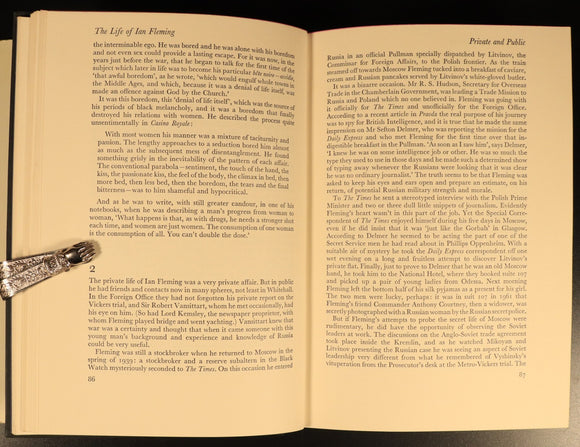 The Life Of Ian Fleming James Bond by John Pearson Biography Book 1961 1st Ed