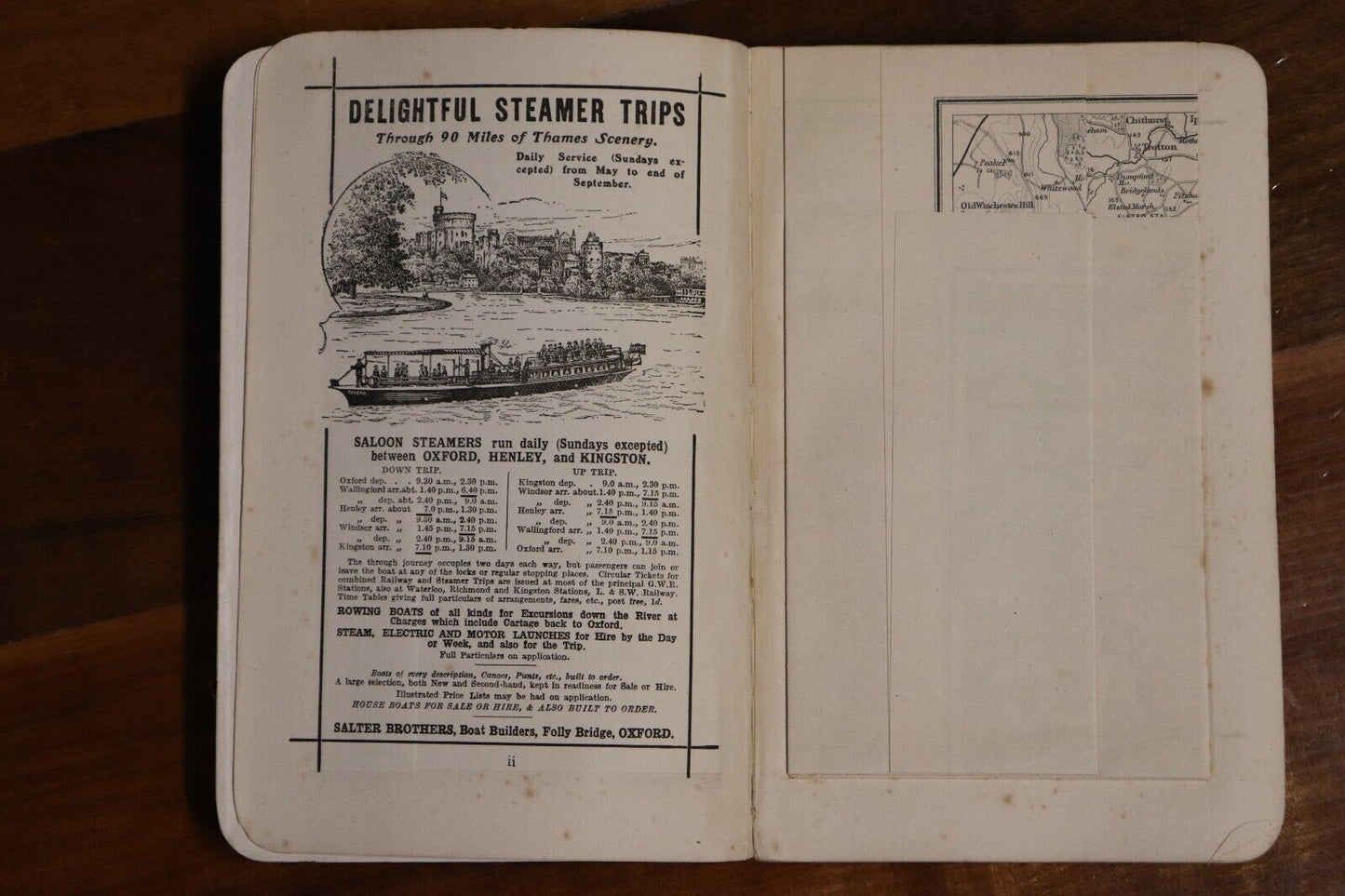 c1920 Guide To Chichester: Ward Lock & Co Antique Travel Guide Book w/Maps