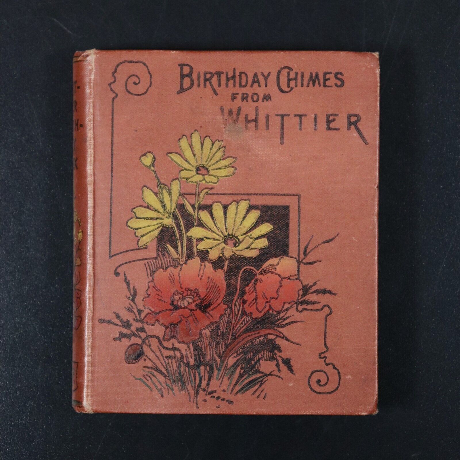 c1900 Birthday Chimes From John Greenleaf Whittier Antique Poetry Diary Book