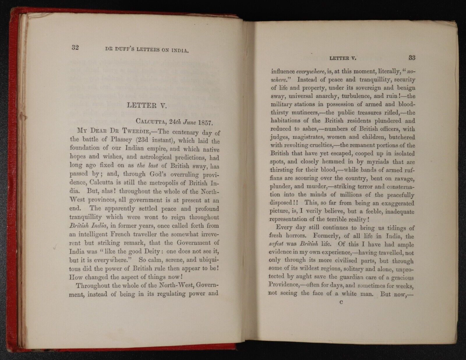 1858 The Indian Rebellion; Causes & Results by A. Duff Antiquarian History Book