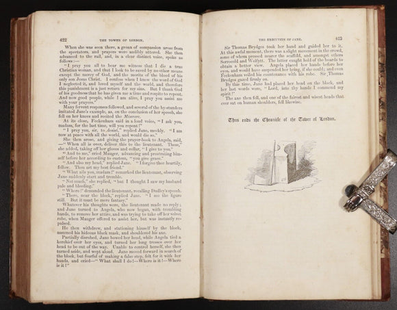 c1840 The Tower Of London Historical Romance W.H. Ainsworth Antiquarian Book