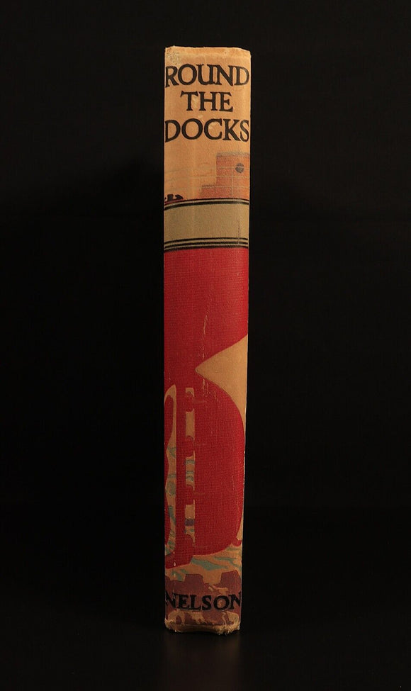 c1940 Round The Docks by GE Hopcroft Antique Maritime Theme Children's Book