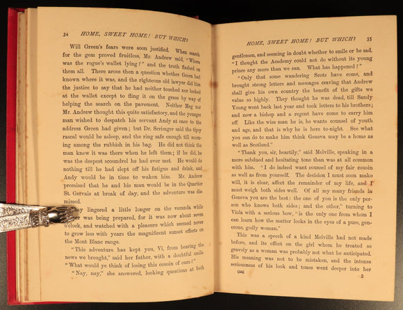 1902 The Lost Ring by M. Clerke Melville Antique Scottish Fiction Book