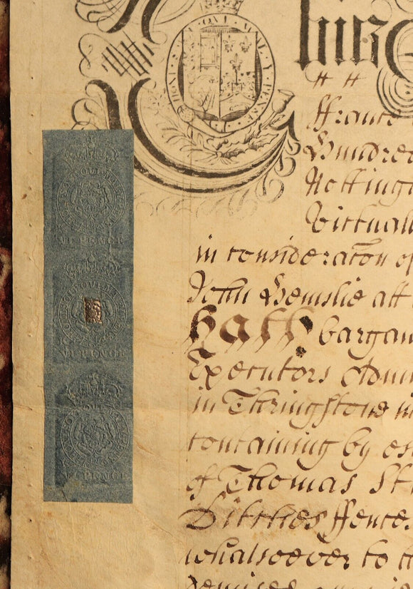 1716 Indenture Conveyance English Legal Document Manuscript Vellum Lease