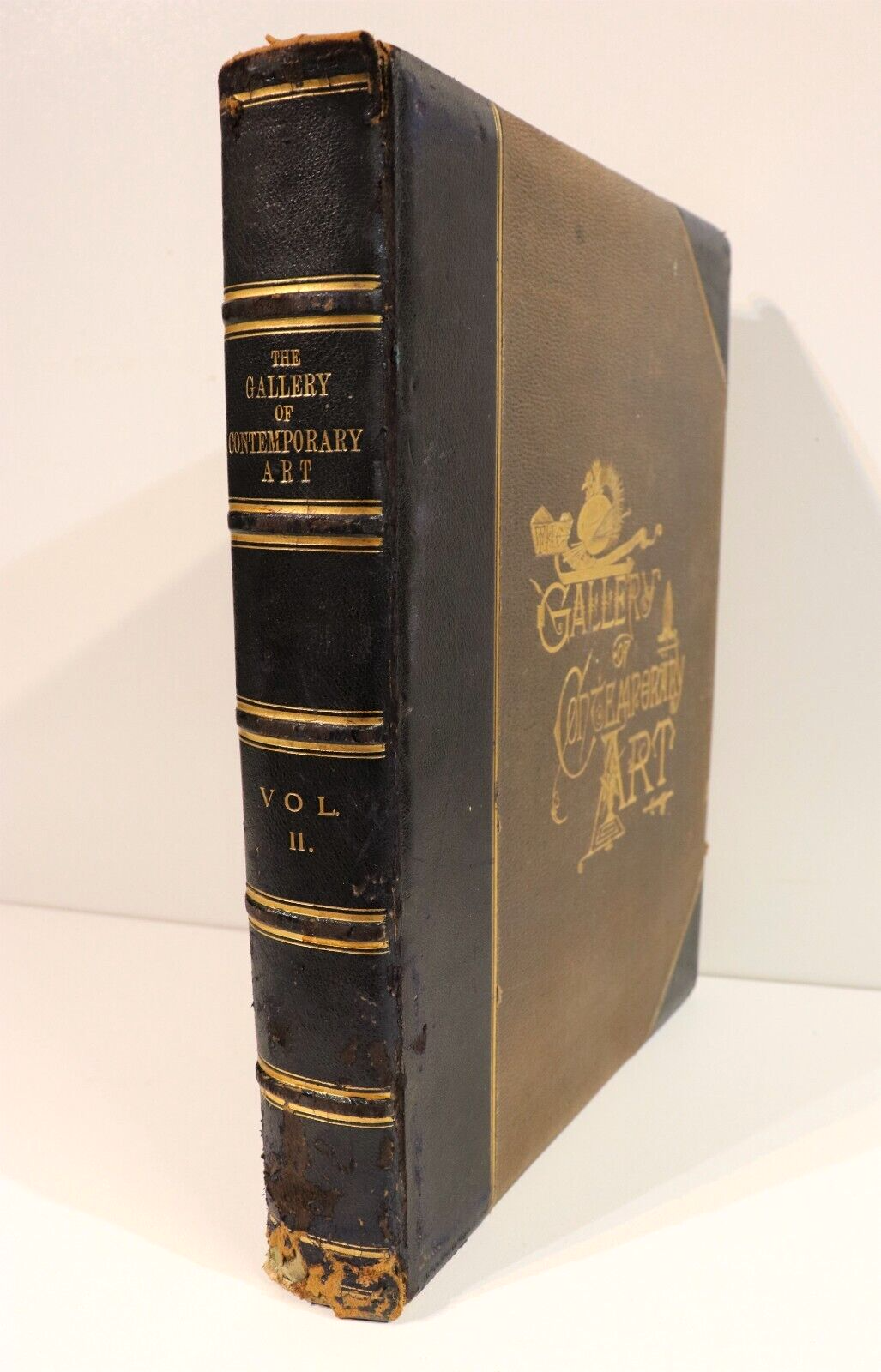 c1885 Gallery Of Contemporary Art by A Silvestre Antique Art Engravings Book