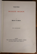 1896 Modeste Mignon by Honoré de Balzac Antique French Fiction Biography Book-2