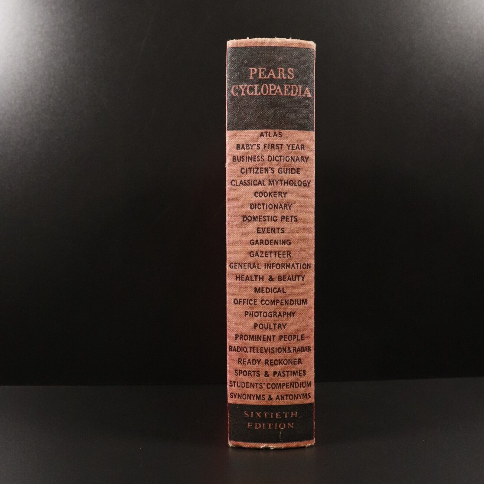 1950 Pears' Cyclopaedia 60th Edition Antique Reference Book Illustrated Maps