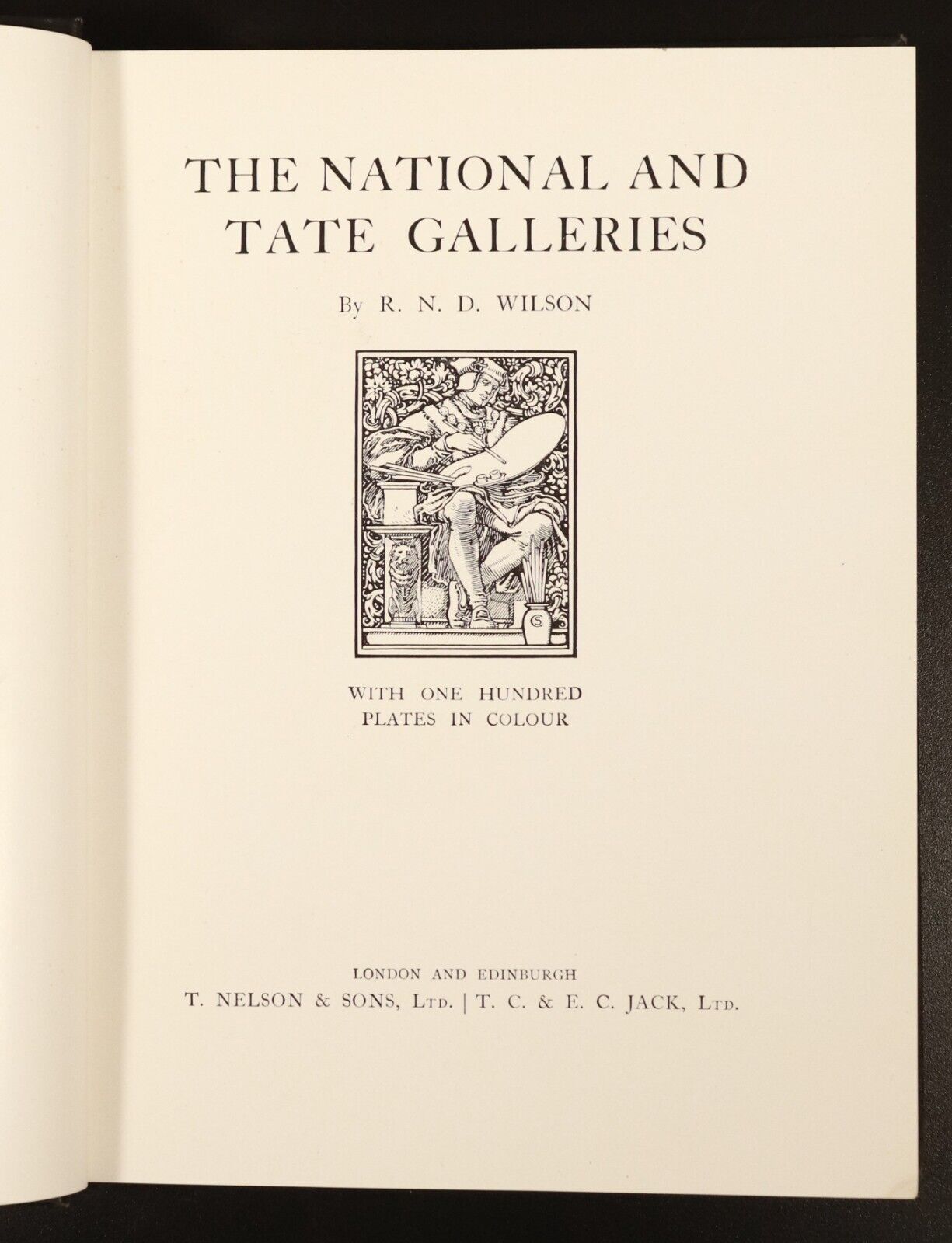 1934 The National & Tate Galleries by R.N.D. Wilson Antique British Art Book - 0