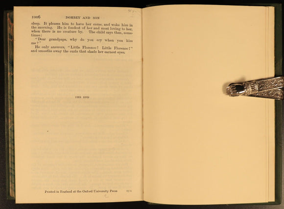 c1930 Dombey & Son by Charles Dickens Antique British Fiction Book Fireside