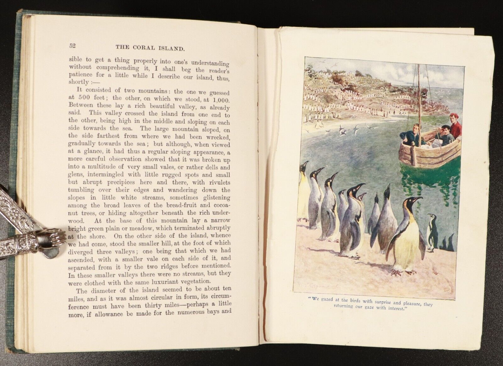 1905 The Coral Island by R.M. Ballantyne Antique Scottish Fiction Book