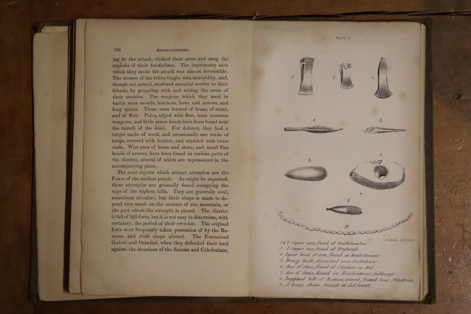 1857 2vol History & Antiquities Of Roxburghshire Antique British History Books