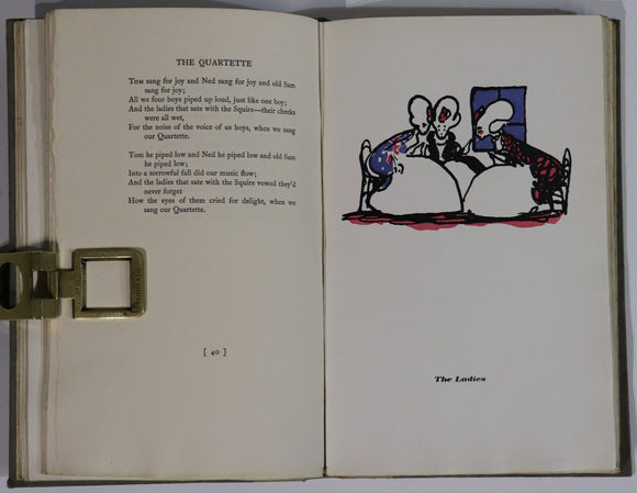 1924 Peacock Pie: Walter De La Mare Limited Ed. Signed by Author Literature Book