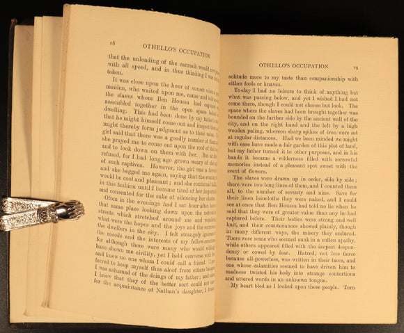 1895 Othello's Occupation A Novel Antique British Female Author Fiction Book