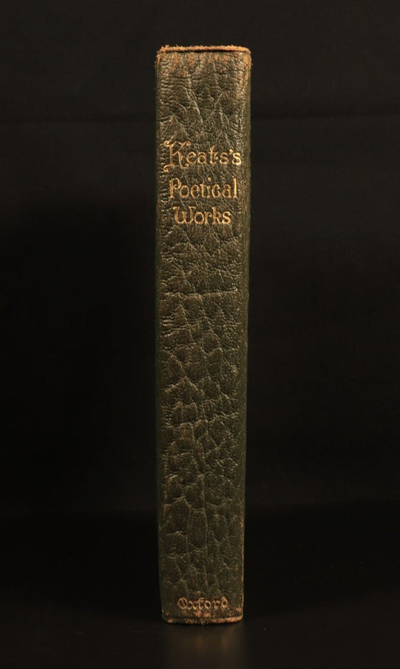 The Poetical Works Of John Keats 1931 Antique British Poetry Book Gilt Edged