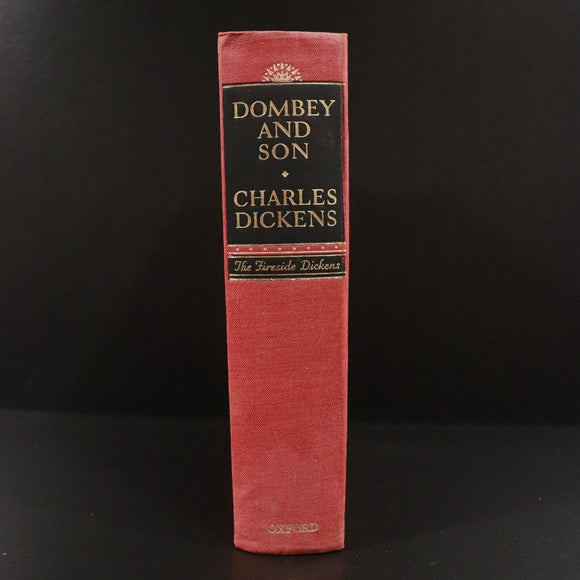 c1920 Dombey & Son by Charles Dickens Antique British Fiction Book Fireside