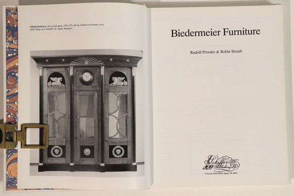 1996 Biedermeier Furniture Antique Furniture Reference & European History Book