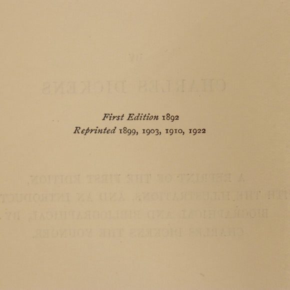 1922 Martin Chuzzlewit by Charles Dickens Antique Classic Literature Book 2